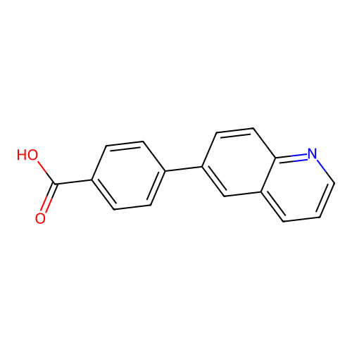 4-(6-Quinolinyl)benzoic acid structure