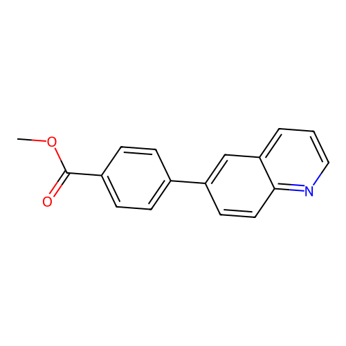 Methyl 4-(6-quinolinyl)benzoate structure