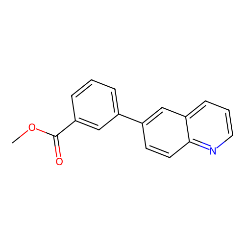 Methyl 3-(6-quinolinyl)benzoate structure