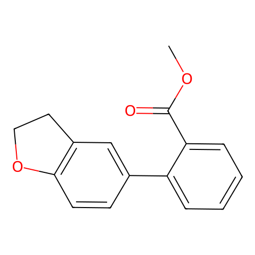Methyl 2-(2,3-dihydro-1-benzofuran-5-yl)benzoate structure