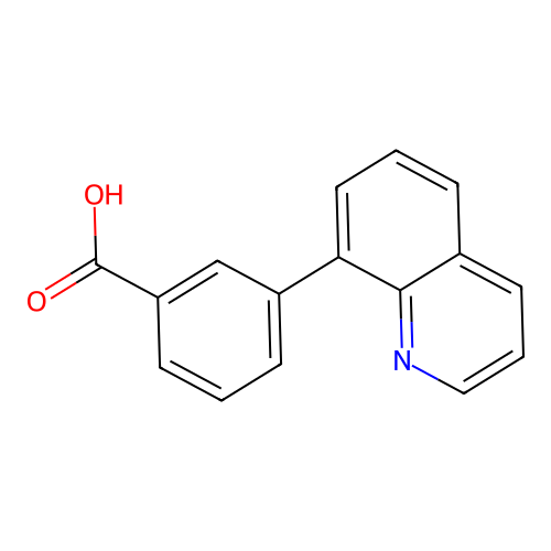 3-(Quinolin-8-yl)benzoic acid structure