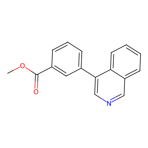 Methyl 3-(4-isoquinolinyl)benzoate structure