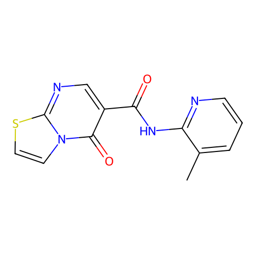 N-(3-methylpyridin-2-yl)-5-oxo-5H-thiazolo[3,2-a]pyrimidine-6-carboxamide structure