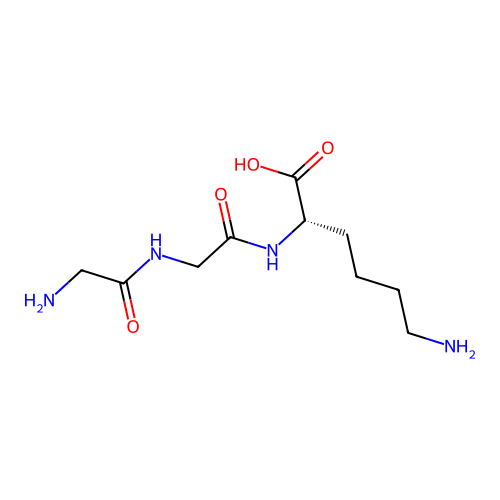L-Lysine, glycylglycyl- structure