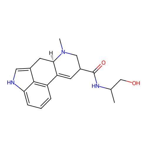Ergoline-8-carboxamide, 9,10-didehydro-N-(2-hydroxy-1-methylethyl)-6-methyl- structure
