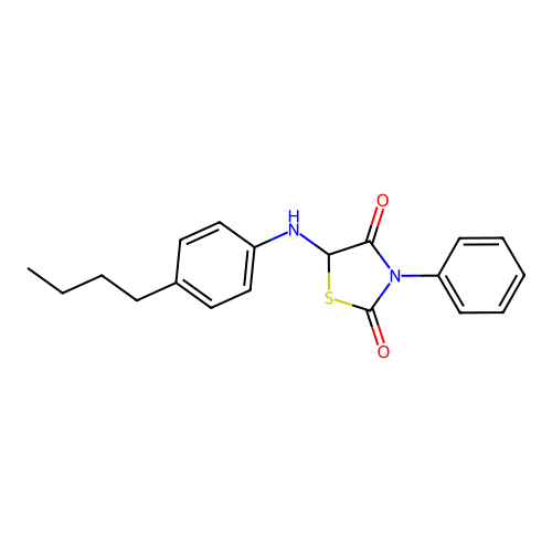 5-[(4-Butylphenyl)amino]-3-phenyl-1,3-thiazolidine-2,4-dione structure