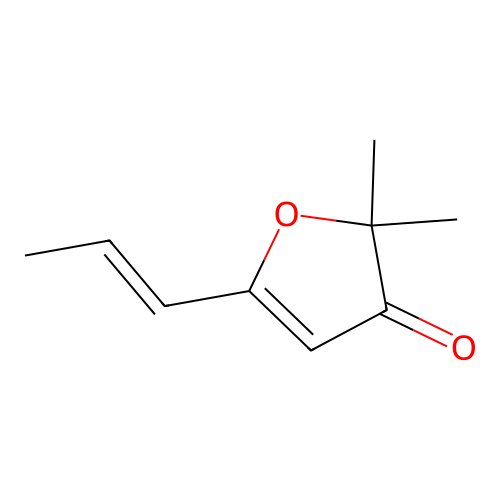2,2-Dimethyl-5-(1-propenyl)-3(2H)-furanone structure