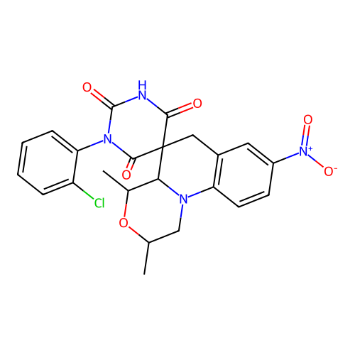 C23H21ClN4O6 structure