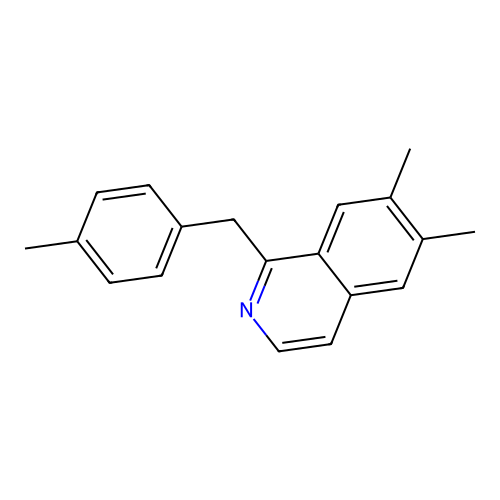 6,7-Dimethyl-1-[(4-methylphenyl)methyl]isoquinoline structure