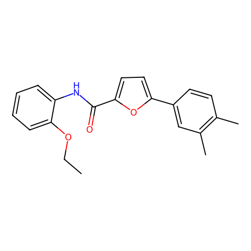 5-(3,4-dimethylphenyl)-N-(2-ethoxyphenyl)furan-2-carboxamide structure