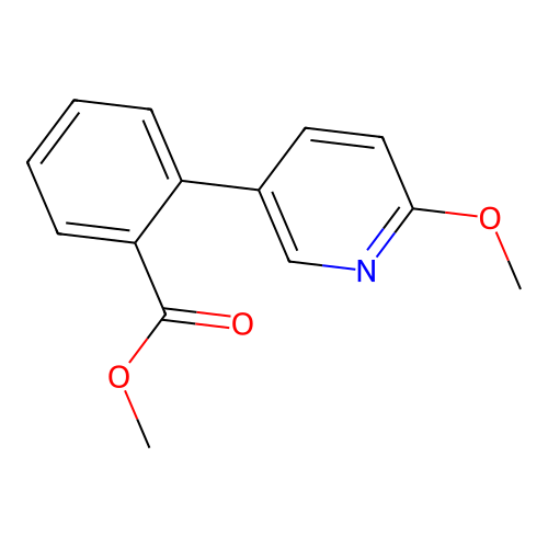 Methyl 2-(6-methoxy-3-pyridinyl)benzoate structure