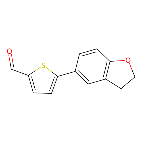 5-(2,3-Dihydro-1-benzofuran-5-yl)-2-thiophenecarbaldehyde structure