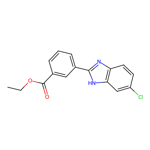 ethyl 3-(6-chloro-1H-benzimidazol-2-yl)benzoate structure