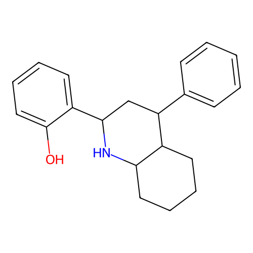 2-(4-Phenyl-1,2,3,4,4a,5,6,7,8,8a-decahydroquinolin-2-yl)phenol structure
