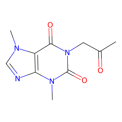 3,7-Dimethyl-1-(2-oxo-propyl)-3,7-dihydro-purine-2,6-dione structure