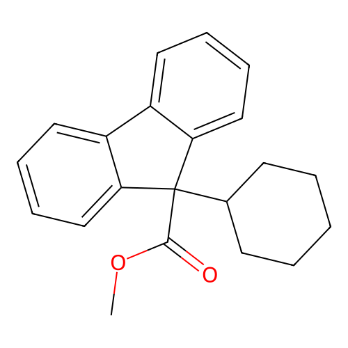 Methyl 9-cyclohexyl-9H-fluorene-9-carboxylate structure