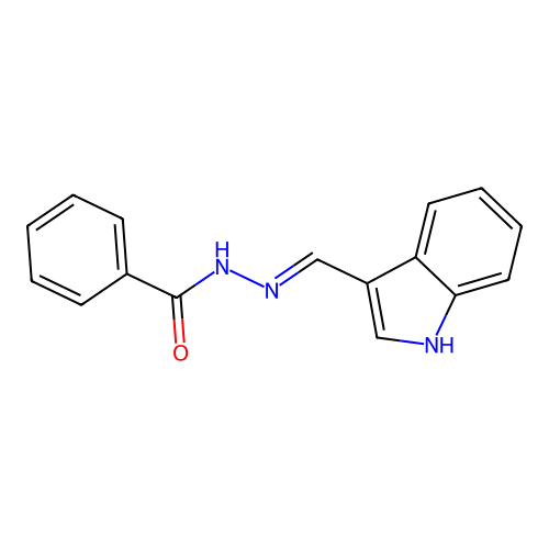 N-(1H-indol-3-ylmethylideneamino)benzamide structure
