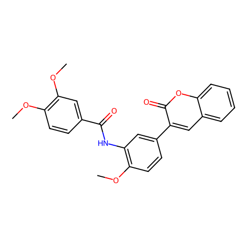 3,4-dimethoxy-N-(2-methoxy-5-(2-oxo-2H-chromen-3-yl)phenyl)benzamide structure