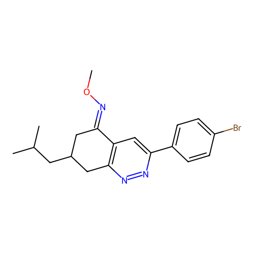C19H22BrN3O structure