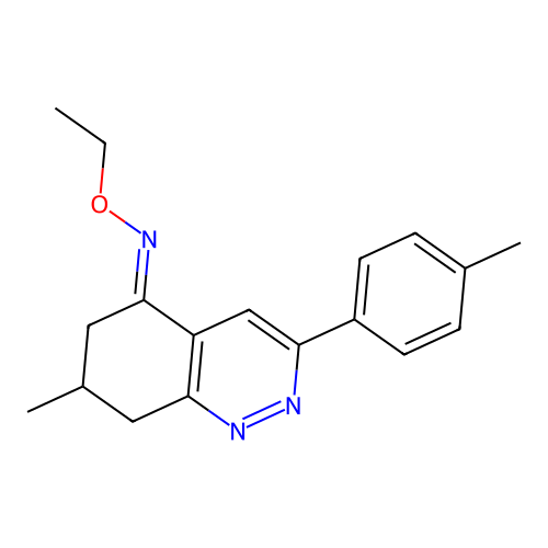 Azaethoxy(7-methyl-3-(4-methylphenyl)(6,7,8-trihydrocinnolin-5-ylidene))methane structure