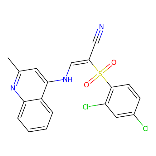 C19H13Cl2N3O2S structure
