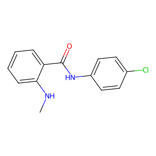 N-(4-chlorophenyl)[2-(methylamino)phenyl]carboxamide structure