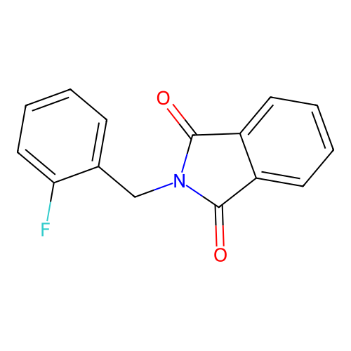 2-[(2-Fluorophenyl)methyl]isoindole-1,3-dione structure