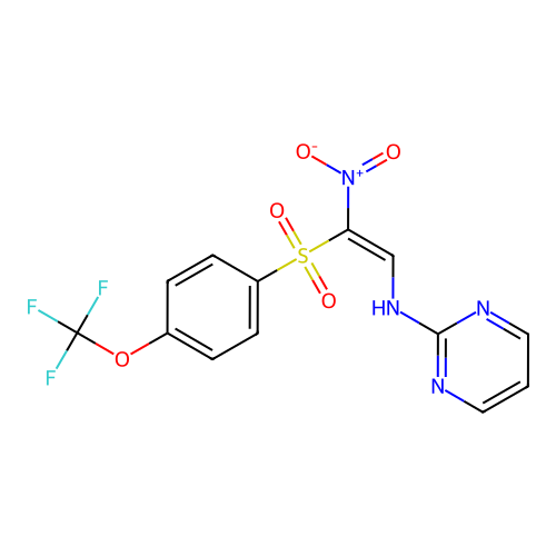 C13H9F3N4O5S structure