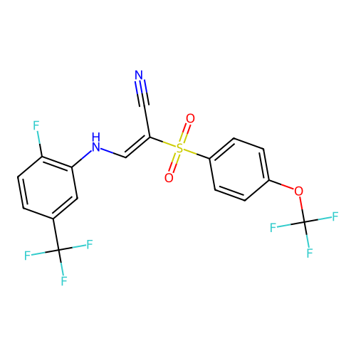 C17H9F7N2O3S structure