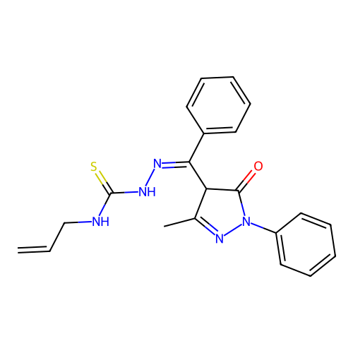 C21H21N5OS structure