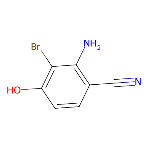 2-Amino-3-bromo-4-hydroxybenzonitrile structure