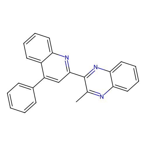 3-Methyl-2-(4-phenyl(2-quinolyl))quinoxaline structure