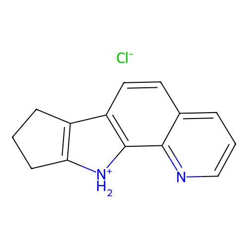 7,8,9,10-Tetrahydrocyclopenta[4,5]pyrrolo[3,2-h]quinolin-10-ium chloride structure
