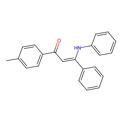 (Z)-3-苯氨基-1-(4-甲基苯基)-3-苯基烯丙-1-酮 structure