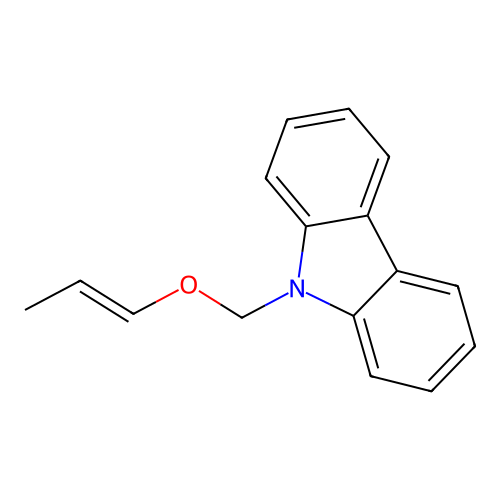 9-{[(1E)-prop-1-en-1-yloxy]methyl}-9H-carbazole structure