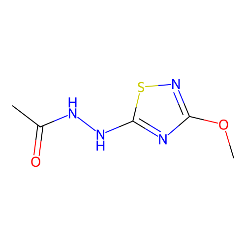 n-(3-Methoxy-[1,2,4]thiadiazol-5-ylamino)-acetamide structure