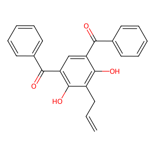 Methanone, 1,1'-(4,6-dihydroxy-5-(2-propen-1-yl)-1,3-phenylene)bis(1-phenyl- structure