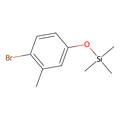 (4-Bromo-3-methylphenoxy)trimethylsilane structure
