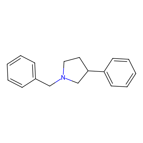 1-Benzyl-3-phenylpyrrolidine structure