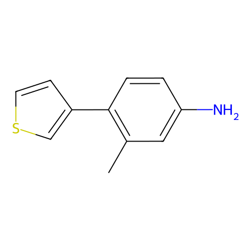 3-Methyl-4-(3-thienyl)benzenamine structure