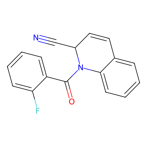 1-(2-Fluorobenzoyl)-1,2-dihydroquinoline-2-carbonitrile structure