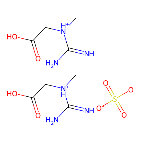 Bis(carbamimidoyl-(carboxymethyl)-methylazanium);sulfate structure
