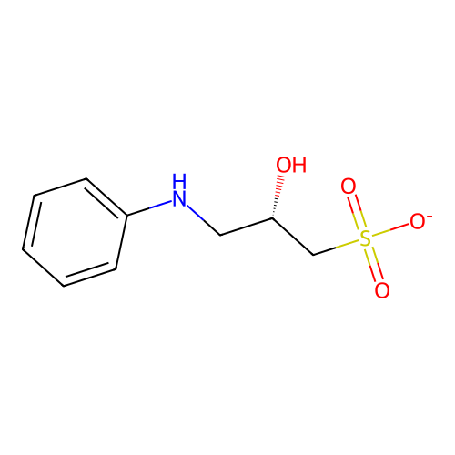 1-propanesulfonic acid, 3-(cyclohexylamino)-2-hydroxy-, monosodium salt structure