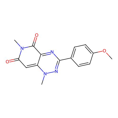 3-(4-Methoxyphenyl)-1,6-dimethylpyrido[3,4-e][1,2,4]triazine-5,7-dione structure