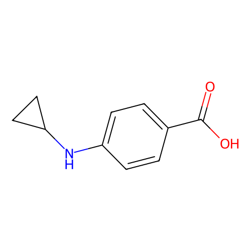 4-(Cyclopropylamino)-benzoic acid structure