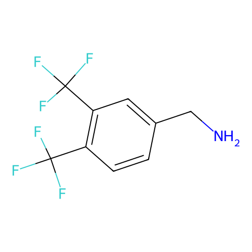 [3,4-Bis(trifluoromethyl)phenyl]methanamine structure