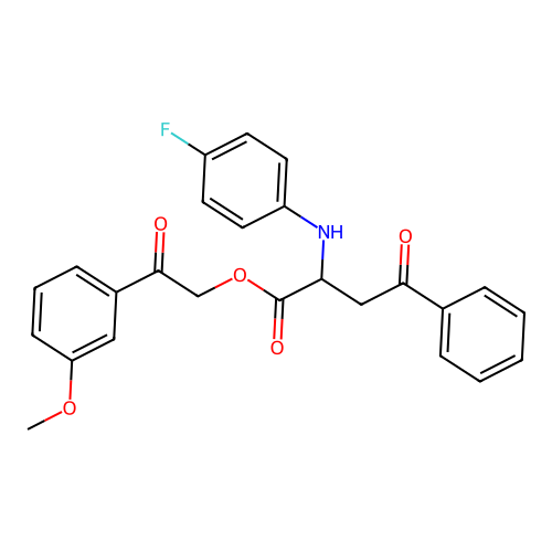 2-(3-Methoxyphenyl)-2-oxoethyl 2-[(4-fluorophenyl)amino]-4-oxo-4-phenylbutanoate structure