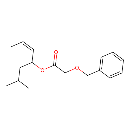 ((Z)-6-methylhept-2-en-4-yl) 2-phenylmethoxyacetate structure