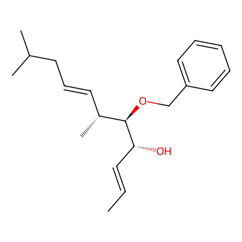 2,7-Undecadien-4-ol, 6,10-dimethyl-5-(phenylmethoxy)-, (2E,4R*,5R*,6R*,7E)- structure