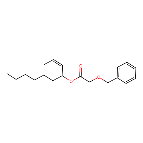 Acetic acid, (phenylmethoxy)-, 1-(1-propenyl)heptyl ester, (Z)- structure